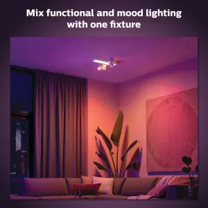 Philips Hue White and Colour Ambiance Centris 3-spot cross Ceiling Light White