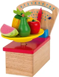 Goki Wooden Kitchen Scales Colourful Make-Believe Childrens Imaginative Toy