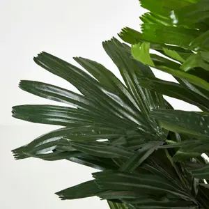 Homescapes Artificial Rhapis Excelsa Palm Tree, 120 cm Tall