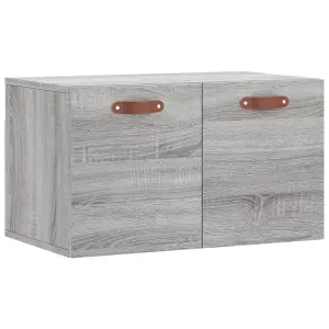 Berkfield Wall Cabinet Grey Sonoma 60x36.5x35 cm Engineered Wood