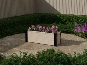 RusticRidge wooden planter, 1400x500x500