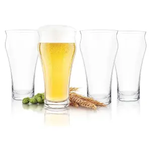 Original Products Final Touch Brewhouse Flared Rim Glasses 591ml Set of 4 Clear