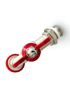 Warmer System 1/2 inch Butterfly Handle Outside Garden Tap with Check Valve & Hose Connector