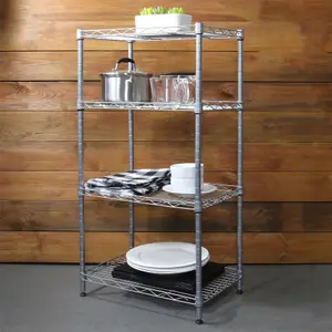 4 Tier Steel Shelving Unit - M&W