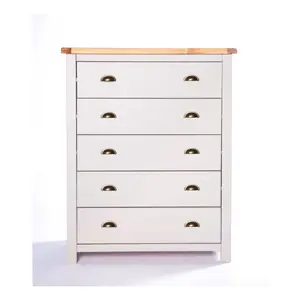 Argenta 5 Drawer Chest of Drawers Brass Cup Handle