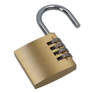 50mm Brass Combination Padlock / Lock / Security Shed Garage Door