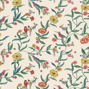 Cath Kidston Summer Birds Wallpaper Cream 182552