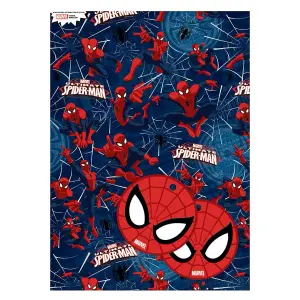 The Ultimate Spider-Man Gift Wrap Sheets Blue/Red/White (One Size)