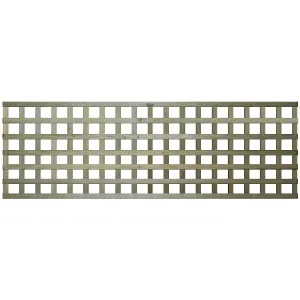 Premier Garden Supplies 4x Width: 6ft x Height: 2ft Flat Top Square Trellis Fence Topper Panel/Wall Climber Privacy Design