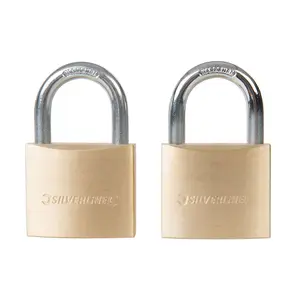 Silverline (307578) Keyed Alike Padlocks 40mm 2pk