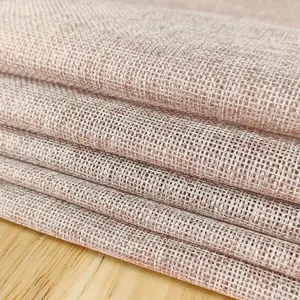 Neel Blue 29cm x 275cm Plain Hessian Table Runner, Blush Pink