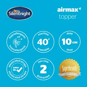 Silentnight Airmax 1000 Breathable Mattress Topper Super King (6')