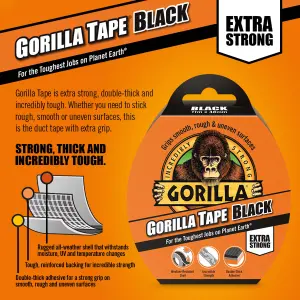 Gorilla Black Duct Tape (L)32m (W)48mm