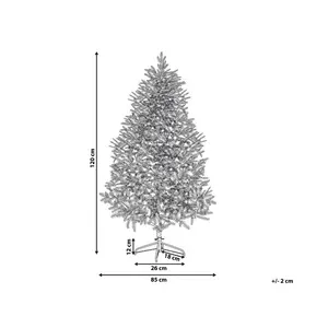 Foraker Artificial Pine Christmas Tree 3.94ft H x 2.79ft W x 2.79ft D