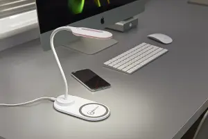 Auraglow Flexible Lamp with 10W Qi Wireless Fast Charger