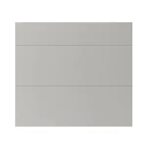 GoodHome Stevia Matt grey Drawer front, Pack of 1 (H)715mm (W)797mm (T)18mm