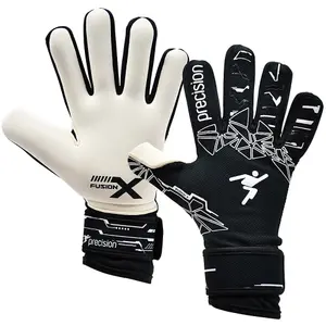 Size 6 PRO JUNIOR Goal Keeping Gloves Lightweight Black/White Keeper Glove