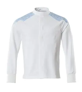 Mascot Food & Care Ultimate Stretch Jacket (White/Azure Blue)  (X Large)