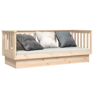 Berkfield Day Bed 90x190 cm Solid Wood Pine