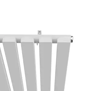 Rinse Bathrooms 1600 x 410mm White Vertical Designer Radiator Rad Single Column Radiator Rad Rectangular Flat Panel