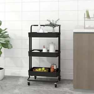 Peterkin Kitchen Cart Black