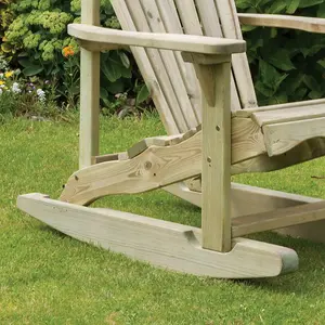 Zest Lily Wooden Rocking Chair Relax Seat Garden Lounger Arm Chair