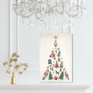 Fun Christmas Tree - Wrapped Canvas Painting 38 cm H x 25 cm W