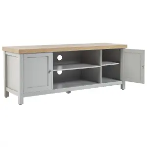 Beliani Scandinavian TV Stand Grey HAMP