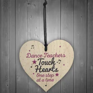 Red Ocean Gifts For Her Handmade Wooden Heart Thank You Dance Teacher Gift Birthday Friendship Sign