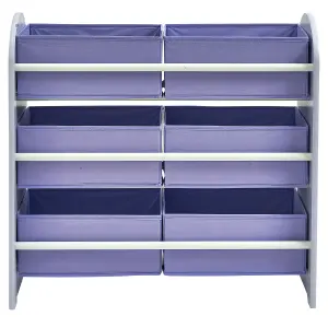 Disney Frozen Toy Storage Unit: 6-Box Organizer for Bedroom - Made from Engineered Wood/Fabric/Metal - Easy Assembly and Clean Up