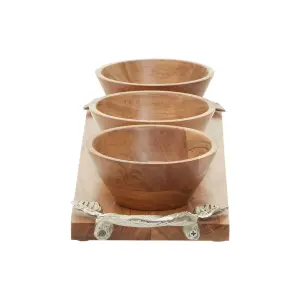 Interiors by Premier Vine Acacia Wood Serving Dish Set