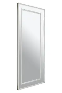 Interiors by Premier Yula Rectangular Wall Mirror With Silver Finish Frame