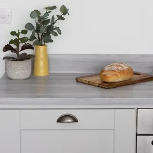 d-c-fix Woodgrain Sangallo Grey Self Adhesive Vinyl Wrap Film for Kitchen Worktops and Furniture 1m(L) 90cm(W)