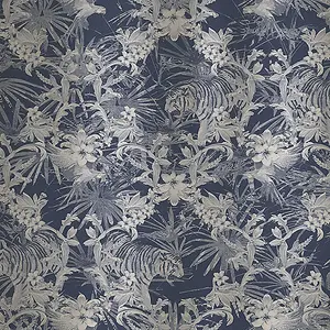 Galerie Ted Baker Fantasia Metallic Blue Kingdom Wilderness Wallpaper Roll