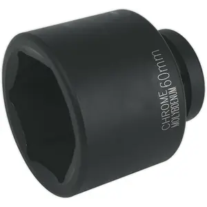 60mm Chromoly Forged Impact Socket - 1 Inch Square Drive for Heavy Duty Use