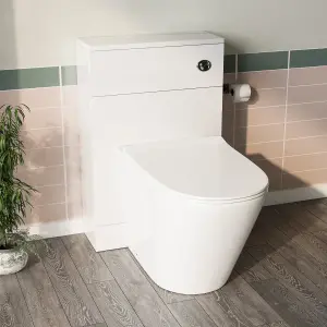 Nes Home Back To Wall WC Toilet with Concealed Cistern Bathroom Unit