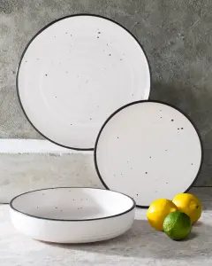 12 Piece Round Speckle  Dinner Set