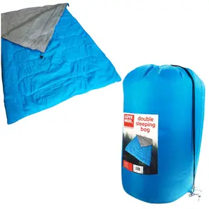 Thick Warm Outdoor Double Camping Hiking Sleeping Bags With Carry Bag