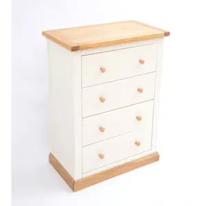 Trevi 4 Drawer Chest of Drawers Wood Knob