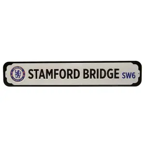 Chelsea FC Deluxe Stadium Plaque White/Blue/Black (One Size)