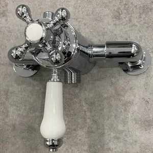 Traditional Dual Control Thermostatic Concealed Shower Mixer Valve 137mm 150mm