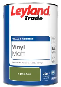 Leyland Trade Vinyl Matt Walls & Ceilings Emulsion Paint (S 4050-G40Y) 5L