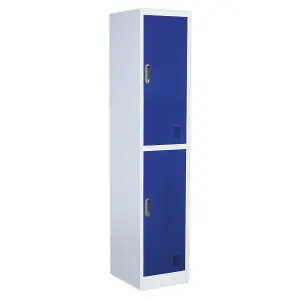 Sealey Single Locker With 2 Doors Ventilated With Lock 380 x 450 x 1850mm SL2D