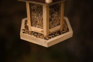 Garden Wooden Gazebo Bird Feeder