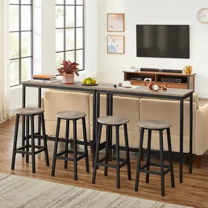 Hemel Bar Stool (Set of 2) Grey