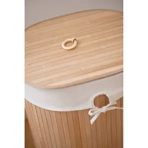 Maison by Premier Kankyo Natural Oval Laundry Hamper