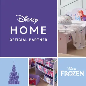 Disney Frozen Toy Storage Unit: 6-Box Organizer for Bedroom - Made from Engineered Wood/Fabric/Metal - Easy Assembly and Clean Up