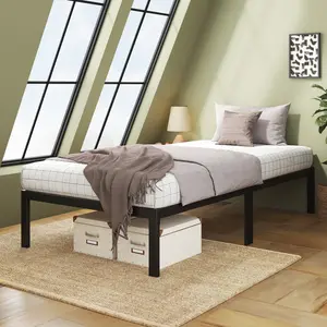 Chicoine Minimalist Metal Bed Frame Single (3')