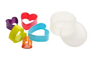 Essentials by Premier 5Pc Heart Shape Assorted Colour Cookie Cutter Set