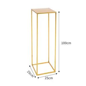 Gold Metal Vase for Wedding Centerpieces Tables 100cm(H)